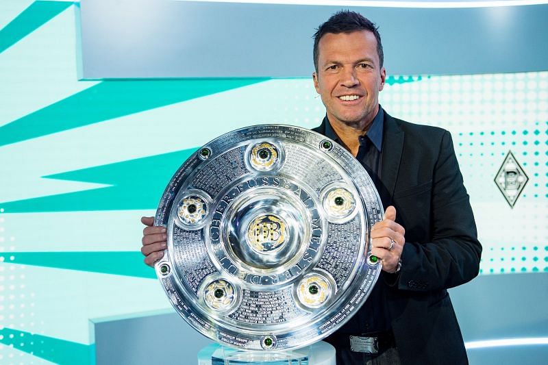Lothar Matthäus with the Meisterschale